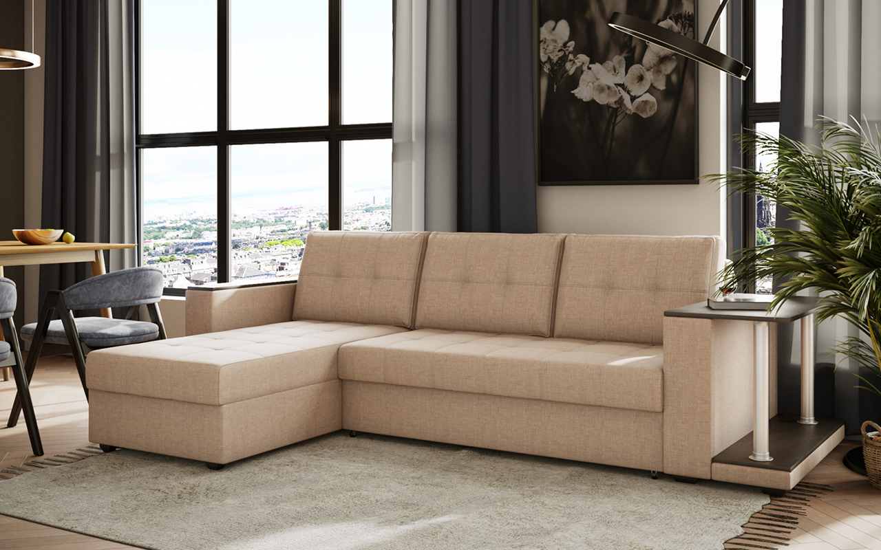 Gupan Диван-кровать угловой со столом Атланта 1 Классик фото 33