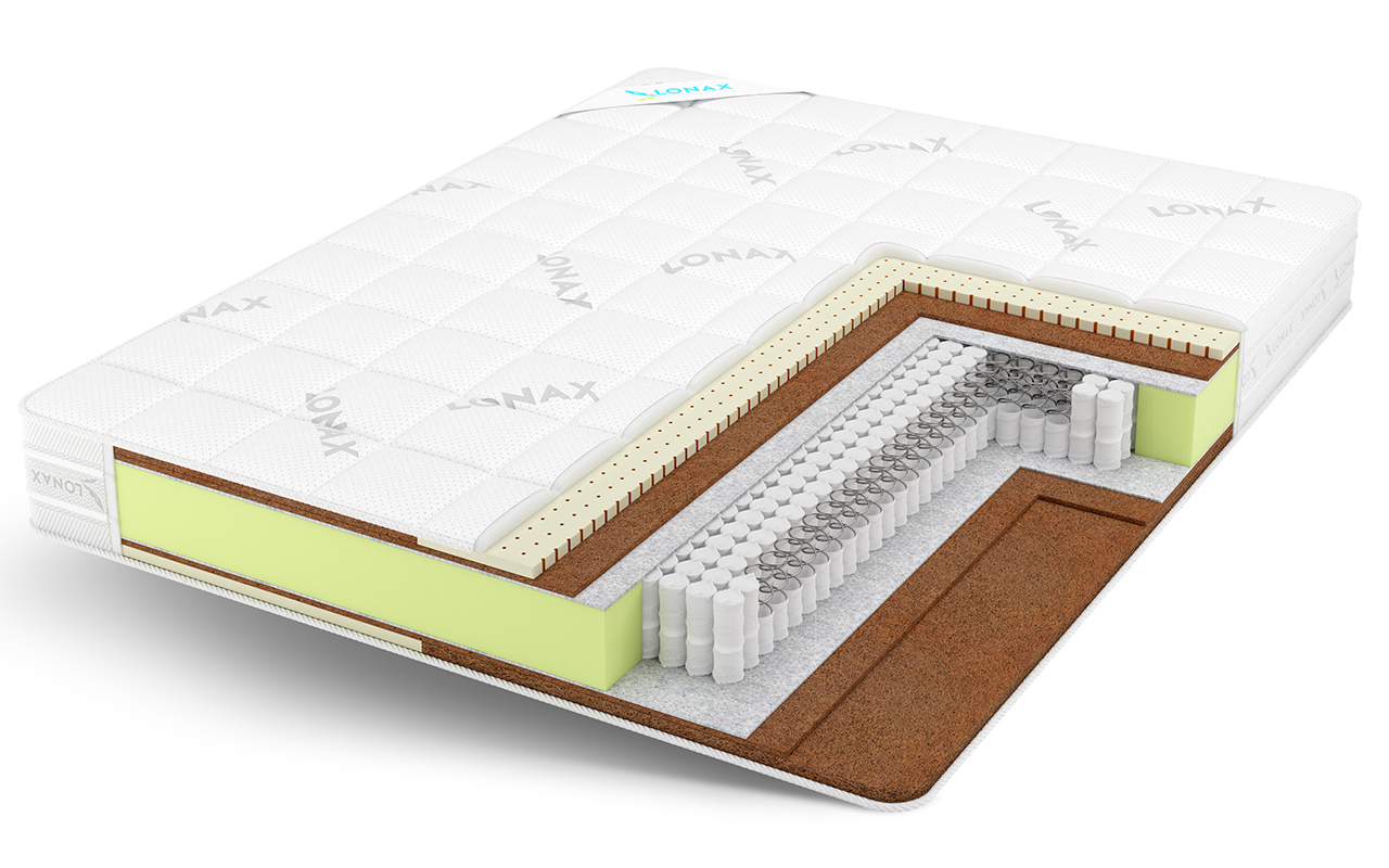 фото: Матрас Lonax Двусторонние Duet Cocos-Medium S1000